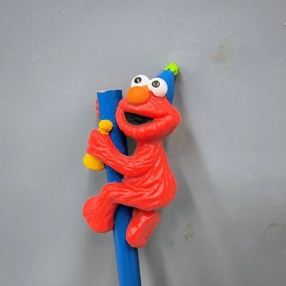 Vintage Sesame Street Elmo Party Time Pencil with Topper Applause